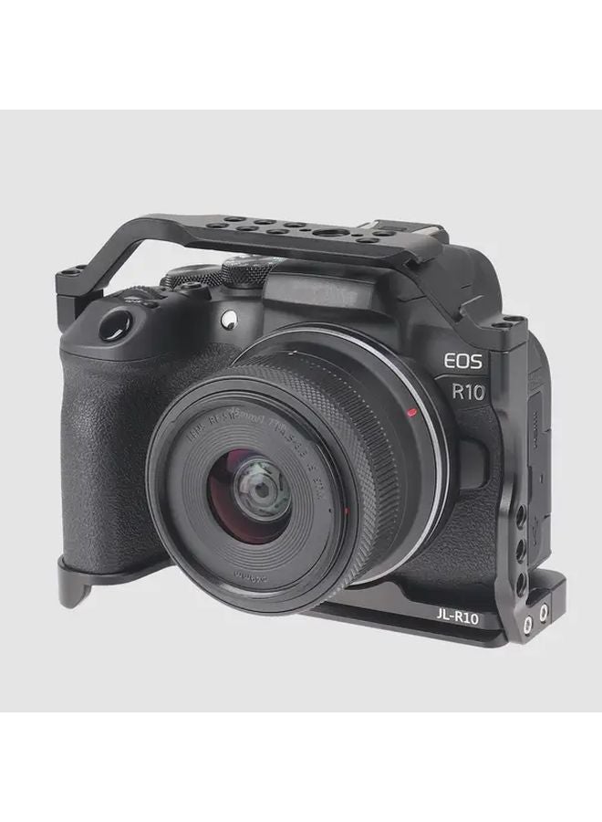 Single Rabbit Cage For Canon EOS R10 With Arca Swiss Quick Release Plate And 1 4 3 8 Screw Holes - Image 1